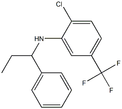 2-chloro-N-(1-phenylpropyl)-5-(trifluoromethyl)aniline Structure