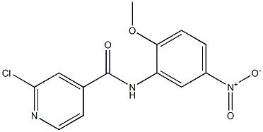 2-chloro-N-(2-methoxy-5-nitrophenyl)pyridine-4-carboxamide Structure