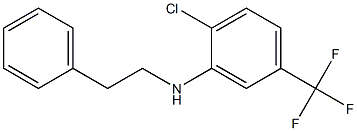 2-chloro-N-(2-phenylethyl)-5-(trifluoromethyl)aniline,,结构式