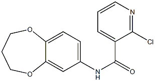 2-chloro-N-(3,4-dihydro-2H-1,5-benzodioxepin-7-yl)pyridine-3-carboxamide Struktur