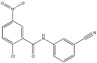 2-chloro-N-(3-cyanophenyl)-5-nitrobenzamide,,结构式