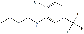 2-chloro-N-(3-methylbutyl)-5-(trifluoromethyl)aniline Structure