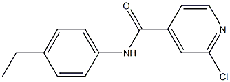 2-chloro-N-(4-ethylphenyl)pyridine-4-carboxamide 结构式