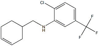 2-chloro-N-(cyclohex-3-en-1-ylmethyl)-5-(trifluoromethyl)aniline Structure