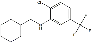 2-chloro-N-(cyclohexylmethyl)-5-(trifluoromethyl)aniline Structure