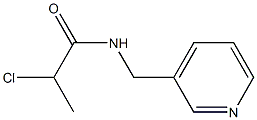 2-chloro-N-(pyridin-3-ylmethyl)propanamide Structure