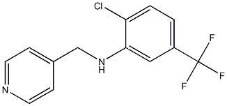 2-chloro-N-(pyridin-4-ylmethyl)-5-(trifluoromethyl)aniline,,结构式