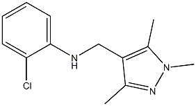 2-chloro-N-[(1,3,5-trimethyl-1H-pyrazol-4-yl)methyl]aniline Structure
