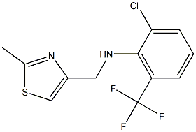 2-chloro-N-[(2-methyl-1,3-thiazol-4-yl)methyl]-6-(trifluoromethyl)aniline