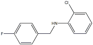  2-chloro-N-[(4-fluorophenyl)methyl]aniline