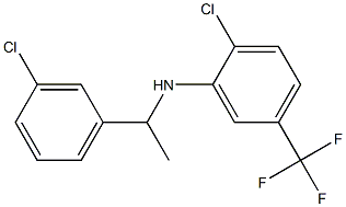 2-chloro-N-[1-(3-chlorophenyl)ethyl]-5-(trifluoromethyl)aniline