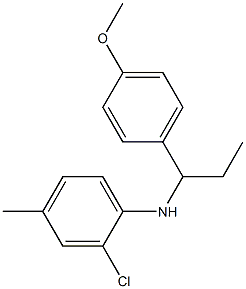 2-chloro-N-[1-(4-methoxyphenyl)propyl]-4-methylaniline,,结构式