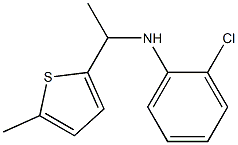 2-chloro-N-[1-(5-methylthiophen-2-yl)ethyl]aniline Structure