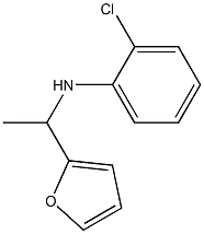 2-chloro-N-[1-(furan-2-yl)ethyl]aniline Structure