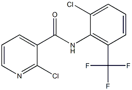 2-chloro-N-[2-chloro-6-(trifluoromethyl)phenyl]pyridine-3-carboxamide Structure