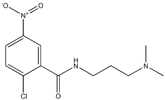 2-chloro-N-[3-(dimethylamino)propyl]-5-nitrobenzamide 结构式