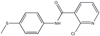 2-chloro-N-[4-(methylsulfanyl)phenyl]pyridine-3-carboxamide Structure