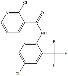 2-chloro-N-[4-chloro-2-(trifluoromethyl)phenyl]pyridine-3-carboxamide Structure