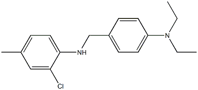 2-chloro-N-{[4-(diethylamino)phenyl]methyl}-4-methylaniline,,结构式