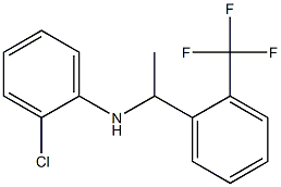 2-chloro-N-{1-[2-(trifluoromethyl)phenyl]ethyl}aniline,,结构式