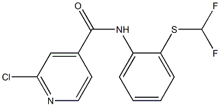 2-chloro-N-{2-[(difluoromethyl)sulfanyl]phenyl}pyridine-4-carboxamide