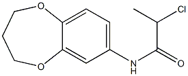 2-chloro-N-3,4-dihydro-2H-1,5-benzodioxepin-7-ylpropanamide Structure