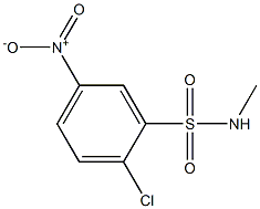 2-chloro-N-methyl-5-nitrobenzene-1-sulfonamide 结构式
