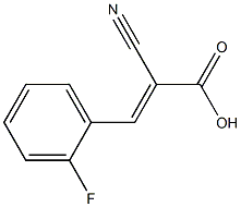 2-cyano-3-(2-fluorophenyl)prop-2-enoic acid 结构式