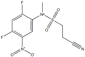 2-cyano-N-(2,4-difluoro-5-nitrophenyl)-N-methylethane-1-sulfonamido