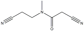 2-cyano-N-(2-cyanoethyl)-N-methylacetamide 化学構造式