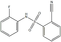 2-cyano-N-(2-fluorophenyl)benzenesulfonamide