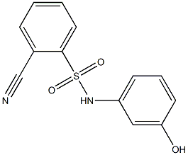 2-cyano-N-(3-hydroxyphenyl)benzene-1-sulfonamide|