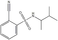 2-cyano-N-(3-methylbutan-2-yl)benzene-1-sulfonamide Structure