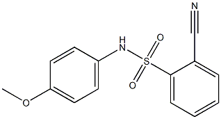 2-cyano-N-(4-methoxyphenyl)benzenesulfonamide Structure