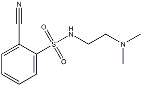 2-cyano-N-[2-(dimethylamino)ethyl]benzenesulfonamide Structure