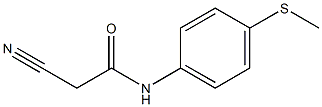 2-cyano-N-[4-(methylthio)phenyl]acetamide