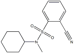 2-cyano-N-cyclohexyl-N-methylbenzenesulfonamide Struktur