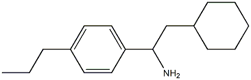 2-cyclohexyl-1-(4-propylphenyl)ethan-1-amine Struktur