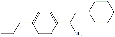 2-cyclohexyl-1-(4-propylphenyl)ethan-1-amine 结构式