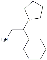 2-cyclohexyl-2-pyrrolidin-1-ylethanamine Struktur