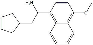 2-cyclopentyl-1-(4-methoxynaphthalen-1-yl)ethan-1-amine Struktur