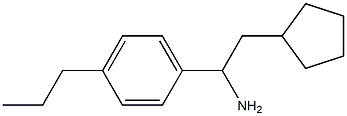 2-cyclopentyl-1-(4-propylphenyl)ethan-1-amine Struktur