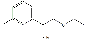 2-ethoxy-1-(3-fluorophenyl)ethan-1-amine Struktur