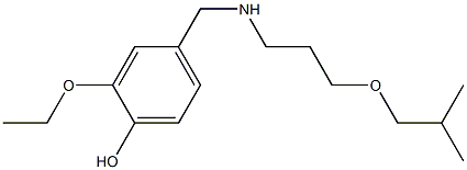 2-ethoxy-4-({[3-(2-methylpropoxy)propyl]amino}methyl)phenol Structure