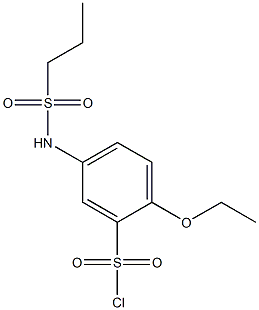 2-ethoxy-5-(propane-1-sulfonamido)benzene-1-sulfonyl chloride 结构式