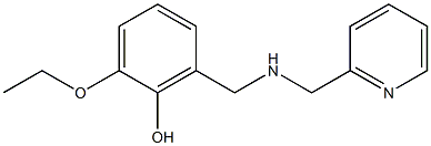 2-ethoxy-6-{[(pyridin-2-ylmethyl)amino]methyl}phenol Structure