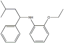 2-ethoxy-N-(3-methyl-1-phenylbutyl)aniline,,结构式