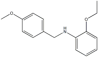 2-ethoxy-N-[(4-methoxyphenyl)methyl]aniline,,结构式