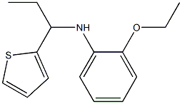 2-ethoxy-N-[1-(thiophen-2-yl)propyl]aniline 化学構造式