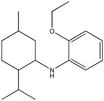 2-ethoxy-N-[5-methyl-2-(propan-2-yl)cyclohexyl]aniline 化学構造式